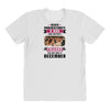 Never Underestimate A Man Who Watches Friends And Was Born in December All Over Women's T-shirt