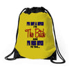 miss bitch Drawstring Bags