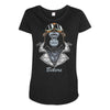 gorilla bikers Maternity Scoop Neck T-shirt