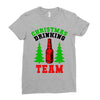christmas drinking team Ladies Fitted T-Shirt