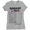 August Girl Facts Virgo Ladies Fitted T-Shirt