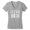 i124q Women's V-Neck T-Shirt