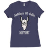 soldiers of odin worldwide support Ladies Fitted T-Shirt