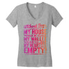 my heart is empty Women's V-Neck T-Shirt