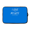 i love my wife ~ mens funny fishing Laptop sleeve