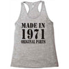 made in 1971 original parst Racerback Tank
