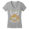 Born Pisces Multitasking Problem Solving Tees Women's V-Neck T-Shirt