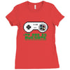 dad retro game Ladies Fitted T-Shirt