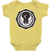 white and black Baby Bodysuit