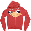 Ugandan Knuckles Zipper Hoodie