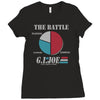 half the battle Ladies Fitted T-Shirt