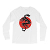 sun dragon with pearl   black red white Long Sleeve Shirts