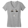 girl eye face Women's V-Neck T-Shirt