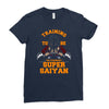 training to be the strongest super saiyan Ladies Fitted T-Shirt