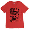 This Guy Is Taken By A Super Sexy July Girlfriend V-Neck Tee