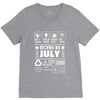 Born In July V-Neck Tee