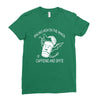 caffeine and spite Ladies Fitted T-Shirt