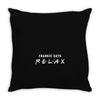 Frankie Says Relax Throw Pillow