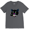 balck cat V-Neck Tee