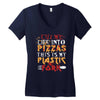 cut into pizzas Women's V-Neck T-Shirt