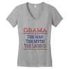 obama   the man   the myth   the legen Women's V-Neck T-Shirt