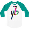 jake paul colorful 3/4 Sleeve Shirt