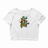 mega turtles Crop Top