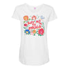 learn from the flowers Maternity Scoop Neck T-shirt