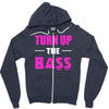 turn up the bass Zipper Hoodie
