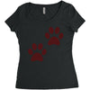 feet Women's Triblend Scoop T-shirt