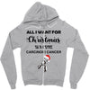 all i want for christmas is a cure carcinoid cancer Zipper Hoodie