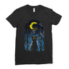 moon visitor Ladies Fitted T-Shirt