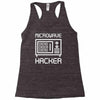 microwave hacker Racerback Tank