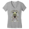 frankenpug Women's V-Neck T-Shirt