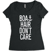 boat hair don't care Women's Triblend Scoop T-shirt