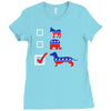 vote for dachshund Ladies Fitted T-Shirt