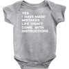 life didn't come with instructions Baby Onesie