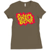 peanut butter splash Ladies Fitted T-Shirt