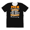 all men are created equal but only the best are born in february All Over Women's T-shirt