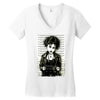 back in the old days Women's V-Neck T-Shirt