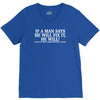 if a man say's he will fix it funny V-Neck Tee