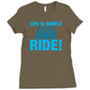 Eat Sleep Ride Ladies Fitted T-Shirt