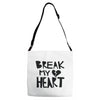 break my heart Adjustable Strap Totes