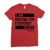 Rooting for Everybody Ladies Fitted T-Shirt