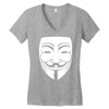 anonymous mask Women's V-Neck T-Shirt