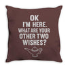 other two wishes Throw Pillow