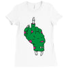 rude zombie Ladies Fitted T-Shirt