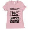 Never Underestimate A Daddy With An Engineering Degree Ladies Fitted T-Shirt