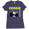 cookie monster Ladies Fitted T-Shirt
