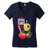 camp crystal flakes Women's V-Neck T-Shirt